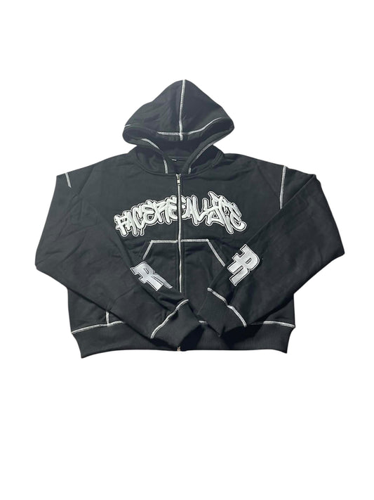 BLACK CONTRAST HOODIE